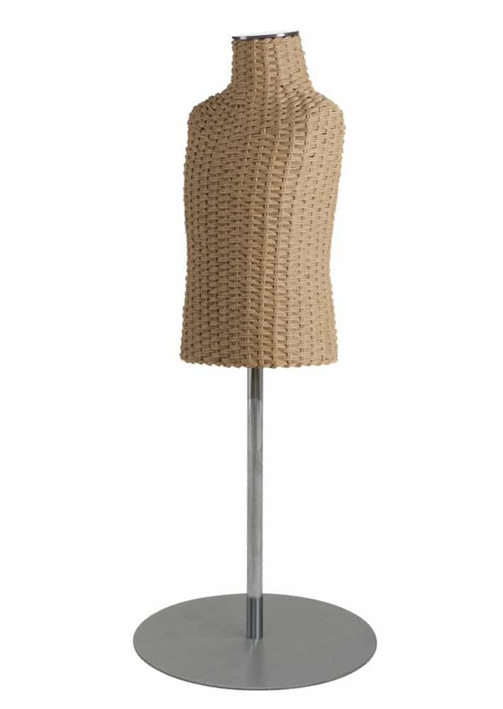 Mannequin Torse Enfant 12 Ans – Fibre De Verre Avec Tête Et Pied – Hauteur 140 Cm – Pour Couture, Display